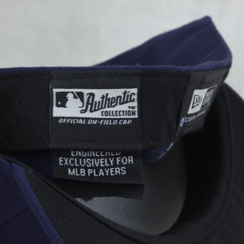Tampa Bay Rays Hat On Field‎ Cap Fitted Mens 7 3/4 Blue MLB Baseball Made In USA